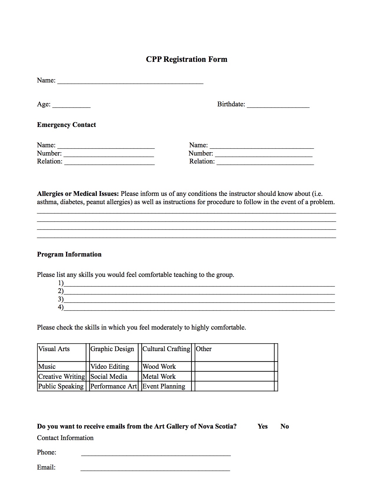 cpp-registration-form